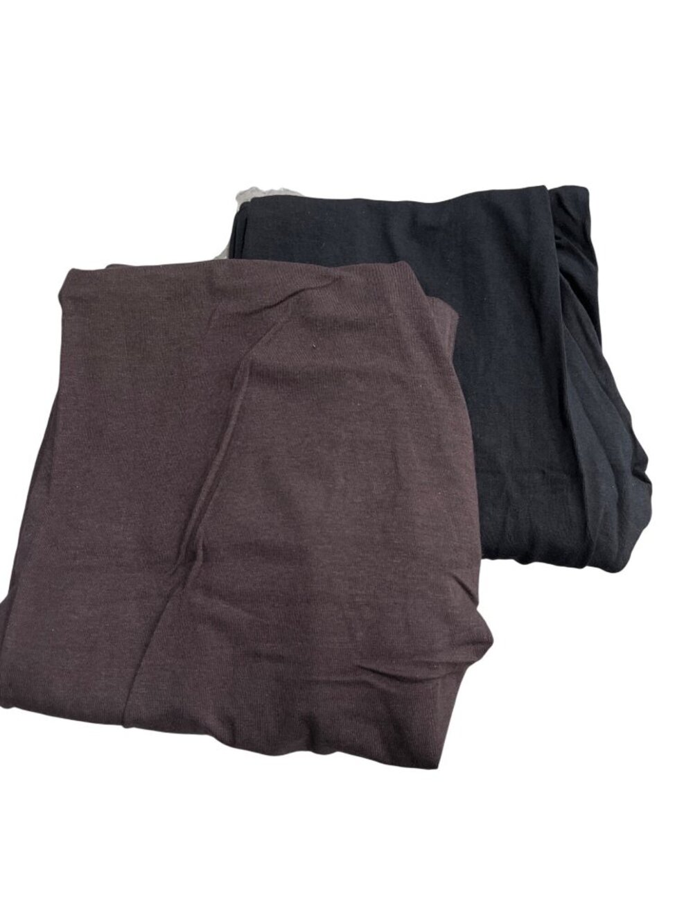 Urban Diction 2pk Black & Brown Leggings Soft Stretch Cotton Blend